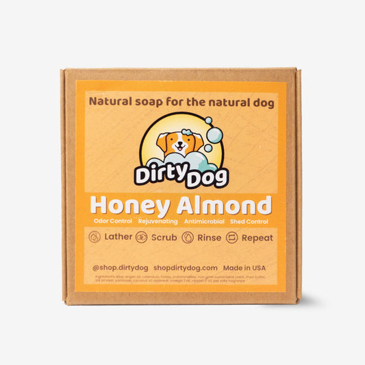Natural Dog Bar Soap - Honey Almond