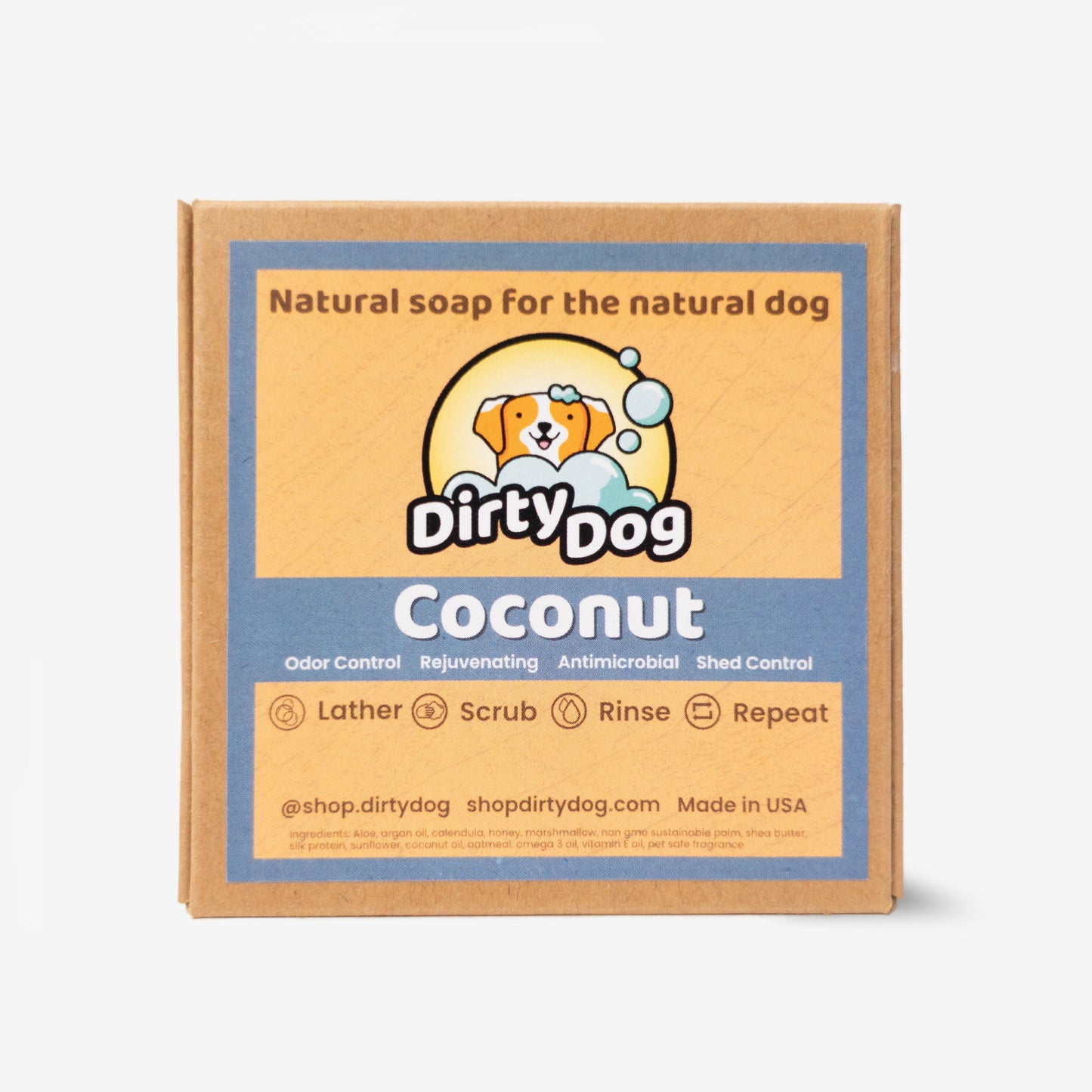 Natural Dog Bar Soap - Coconut